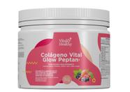 Colágeno Vital Glow Peptan 3 Meses 100% Natural Ácido Hialurônico Biotina