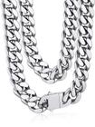 Colar Bandmax Miami Link Chain para homens 12 mm, cubano, 60 cm