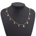 Colar Chocker Gargantilha Estrelas Pingente