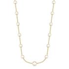 Colar com Pérolas e Corrente Folheado a Ouro 18k