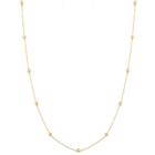 Colar Cordão Feminino Em Ouro 18k Bolinhas 3mm X 45cm