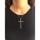 Colar Corrente de Crucifixo Cruz Cravejado - Folheado a Ouro 18k