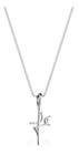 Colar Feminino Com Pingente Fé Prata 925 Moda