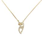 Colar Gato Mimoso Banhado a Ouro 18k