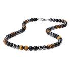 Colar GAVU Triple Protection Tiger Eye Obsidian Hematite