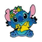 Colar Lilo & Stitch com Pingente de Coração - Aço Inoxidável