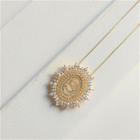 Colar Mandala Letra Nome Inicial S Dourado Ouro Feminino