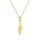 Colar Pingente Asa de Anjo Banhado a Ouro 18k