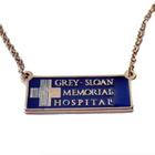 Colar Pingente Grey Sloan Memorial Hospital Série Greys Anatomy Presentes Nerd Acessórios Geek