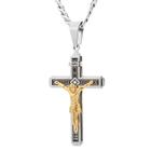 Colar: pingente: Wokex Catholic Jesus Christ Cross, inoxidável