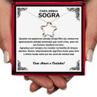 Colar Presente Aniversário Sogra Estrela Prata Silver Esterlina 925 Legítima + Dedicatória