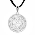 Colar Tetragrammaton 27mm Tetragrama Sagrado Cordão Pentagrama - Sunshine Cristais
