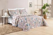 Colcha King Size Florence 200 Fios Dupla Face - Floral ul