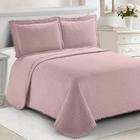 Colcha Pompom Solteiro 2 Peças 1,60X2,30 Camesa Rose