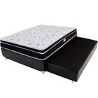 Colchão Casal com Pillow Molas Superlastic + Box Bicama Auxiliar 138x188x57cm - BF Colchões