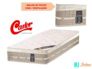 Colchão Castor Premium Tecnopedic Molas Solteirão King 96x203x30