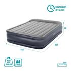 Colchão Dura-Beam Deluxe Pillow Rest Raised Queen 220V Cinz