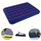 Colchão Inflável Ar Casal 191x22x137cm Dormir Colchonete Coxão Camping Acapamento Barraca