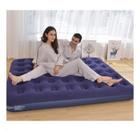 Colchão Inflável Casal 191x22x137cm Queen Cama Resistente Acampamento Suporta Enche Confortável Portátil Confort Viagem