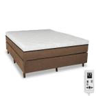 Colchão Magnético de Espuma Casal Bio Massageador + Cama Box - Eco Prince