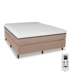 Colchão Magnético de Espuma Casal Bio Massageador  + Cama Box - Master