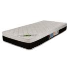 Colchão Solteiro de Molas Ensacadas com Pillow In One Side Roma Luckspuma Colchões Branco/Preto