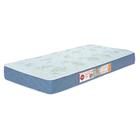 Colchão Solteiro Sleep Max Espuma D45 96x203x25cm Branco/Azul - Castor