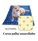 Colchonete Cama Pet Médio 80X60 Impermeável - Coroa Amarela