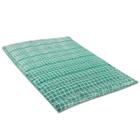 Colchonete Casal 190x130cm Com Bolsa Para Transporte Xadrez Verde - Emcompre