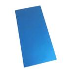 Colchonete EVA 100x50x2cm 20mm Dupla Face Azul Royal e Preto - Tatame