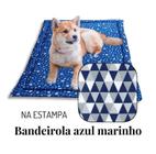 Colchonete Pet M 80X60 Gatos Cães Porte Pequeno Triangulos