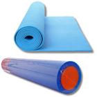 Colchonete Tapete 1,75 M + Rolo Pilates 90x15 Cm Azul Liveup Sports