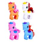 Coleção 4 Pequena Pony de Vinil Coloridas Brinquedos Menina