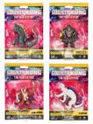 Coleção c/ 4 Bonecos Godzilla x Kong - O Novo Império 7 cm - MonsterVerse - Sunny