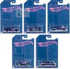 Coleção com 5 Miniaturas Blue Satin and Pink - Aniversário 54 Anos - 1/64 - Hot Wheels - Mattel