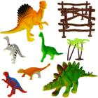 Coleção com 6 Mini Dinossauros Animais Jurássicos - Ark Toys