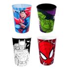 Coleção Copos Suco Refrigerante Hulk Spiderman Superman Batman