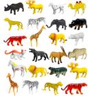 Coleção de Animais Savana Selva com 24 Bichos de Plástico