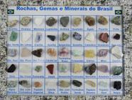 Coleção De Rochas E Minerais Do Brasil - Estojo C/ 45 Pedras