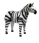 Coleção Real Animal Zebra Boneco Realista em Vinil 29 Cm Bee Toys