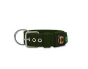 Coleira Cachorro Grande Pit Bull Fit Verde Militar M