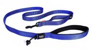 Coleira para cães EzyDog Soft Trainer com alça de controle de tráfego azul