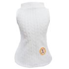 Colete de Inverno Soft Tricot Off White para cachorro e gato