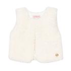 Colete Infantil Unissex Teddy Off White Inverno Nini &amp Bambini