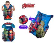 Colete inflável infantil vingadores avengers marvel 43x35cm