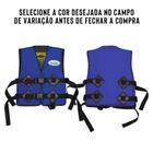 Colete Salva Vidas Homologado Classe 5 Azul P 25 a 35kg Original - Rios e Mares