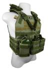 Colete Tático Modular Plate Carrier + 4 Acessórios