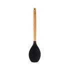 Colher Bambu com Silicone Preto - YOI