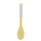 Colher Cabo Silicone Nature Plus Branca 30Cm Bambu - Mai Home