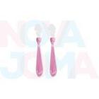 Colher Com Ponta De Silicone Cartela Com 02 Un. Rosa